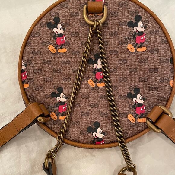 Gucci x Disney Circle Backpack Bag Purse NEW in box + shopping bag - Picture 10 of 14